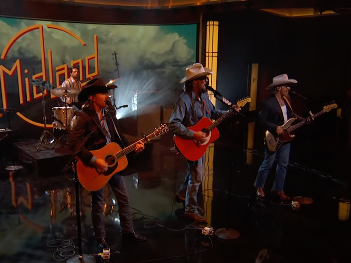 Midland performing live on stage